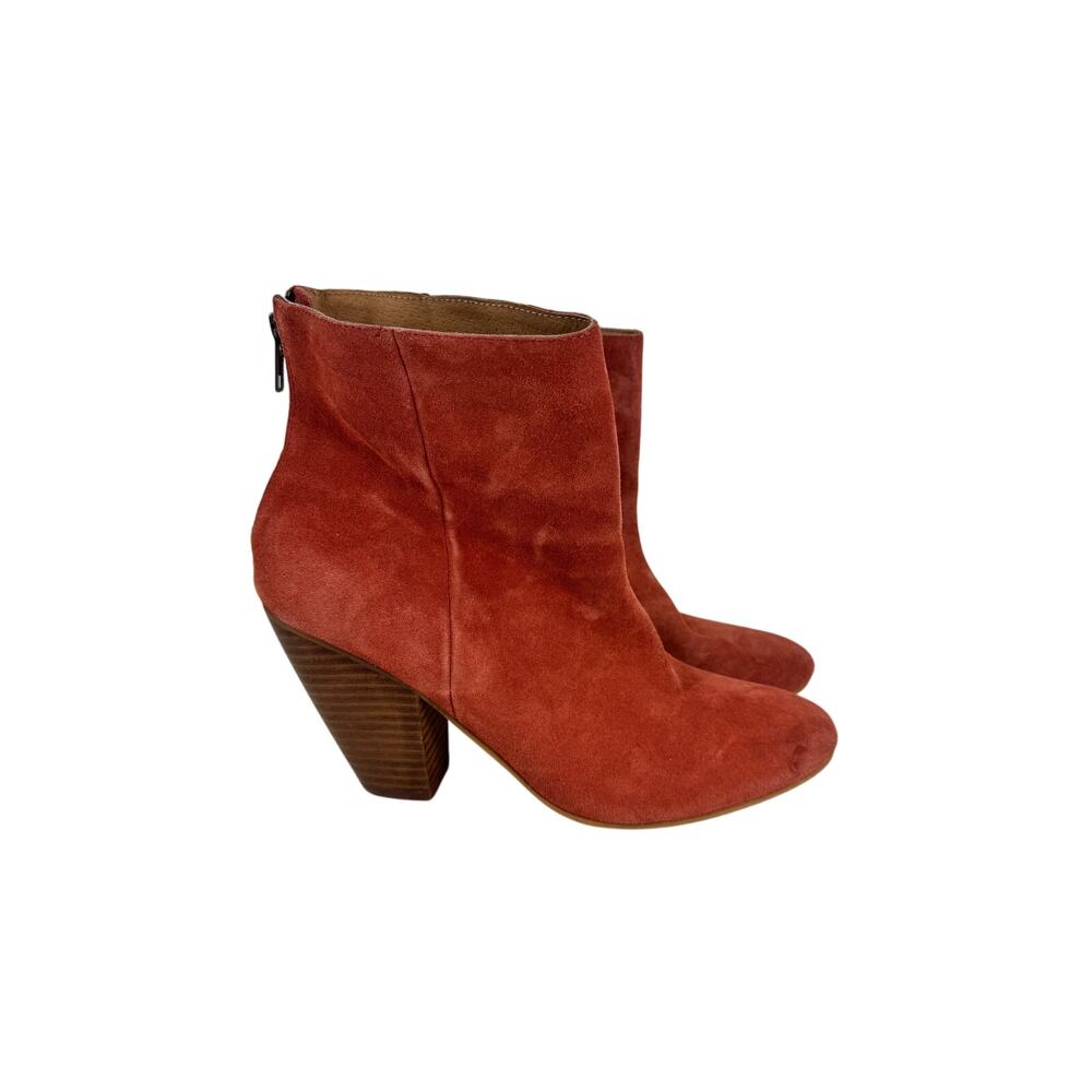 Corso Como 10th Anniversary Burnt Orange Salmon Suede Ankle Boots